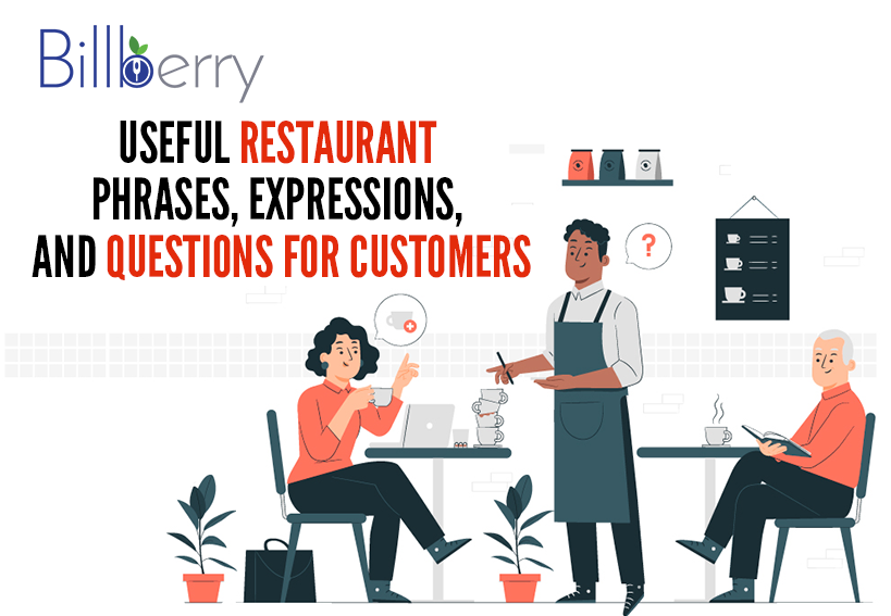 useful restaurant phrases, expressions, and questions for customers