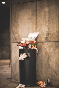 image portraying waste at a restaurant