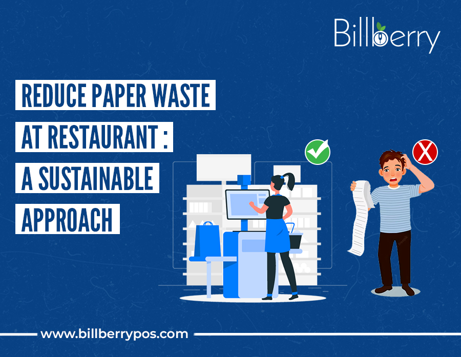 reduce paper waste at restaurant